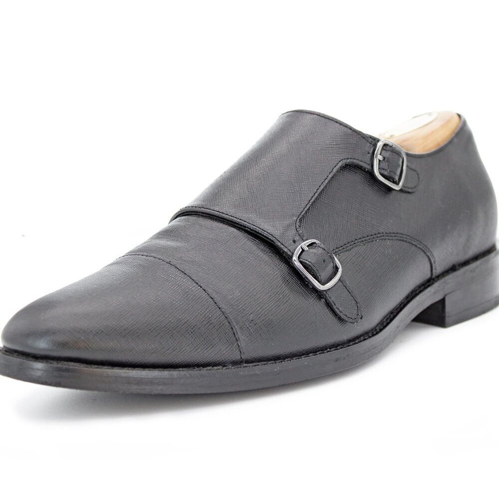 Cole Haan Grand.Os Men's Monk Strap ‘Harrison’ Black Cap Toe Oxford: Size 11 M